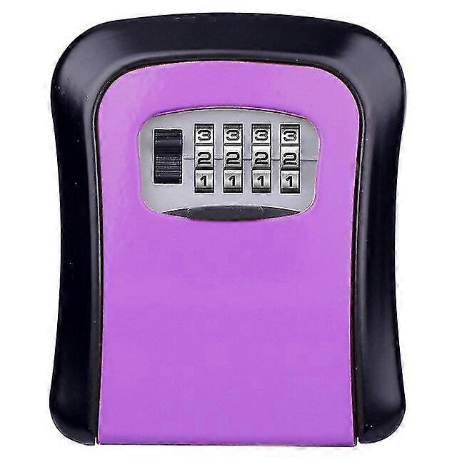 Wall Lock Storage Secret Box Keychain Holder Organiser 4 Digit Combination Password Security Code Keyless Lock Home Safe-MXBC