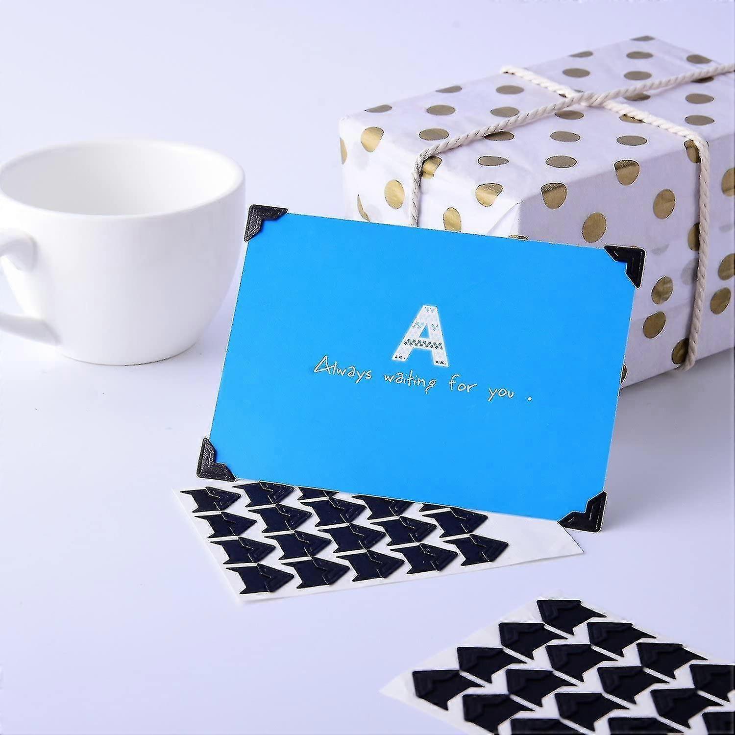 360 Count Auto-adhésif Acid Free Photo Corners Scrapbooks Memory Books (noir)