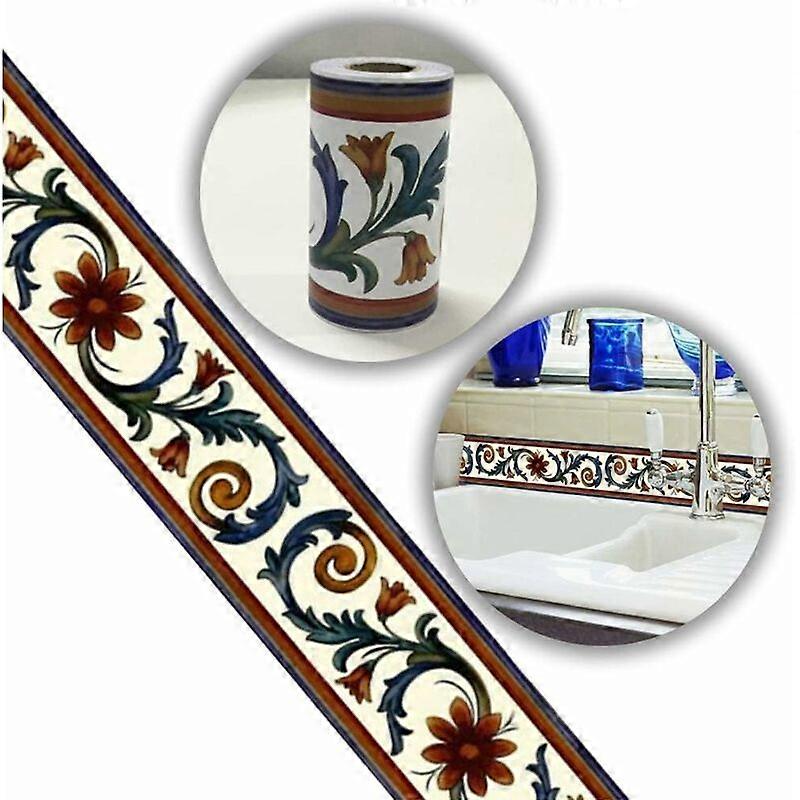 Floral pattern Wallpaper and border 10cm*10m (Floral pattern)