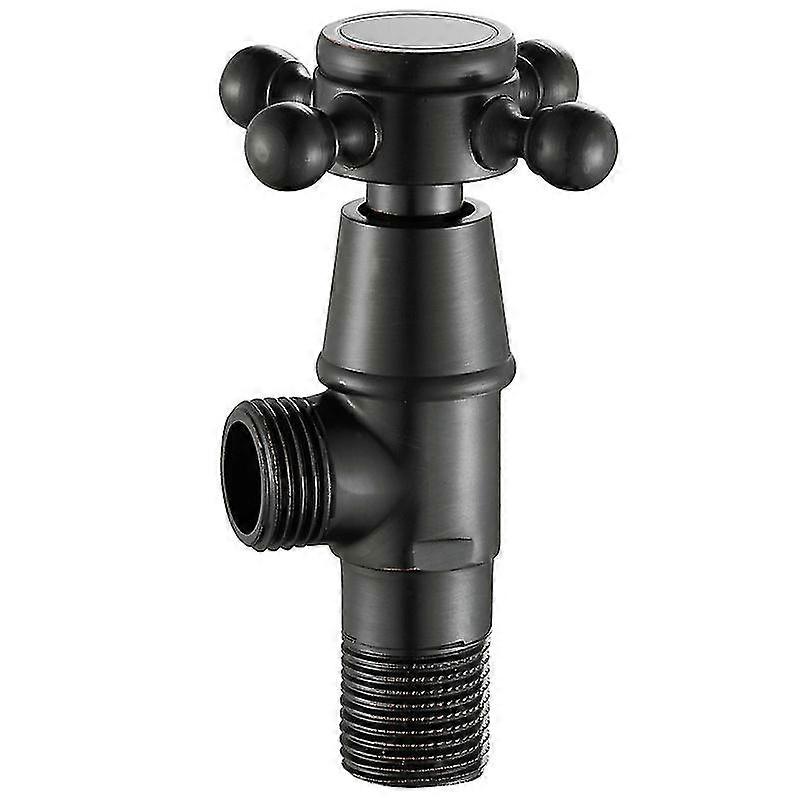 Faucet Interfaceblack Angle Valve1pcs