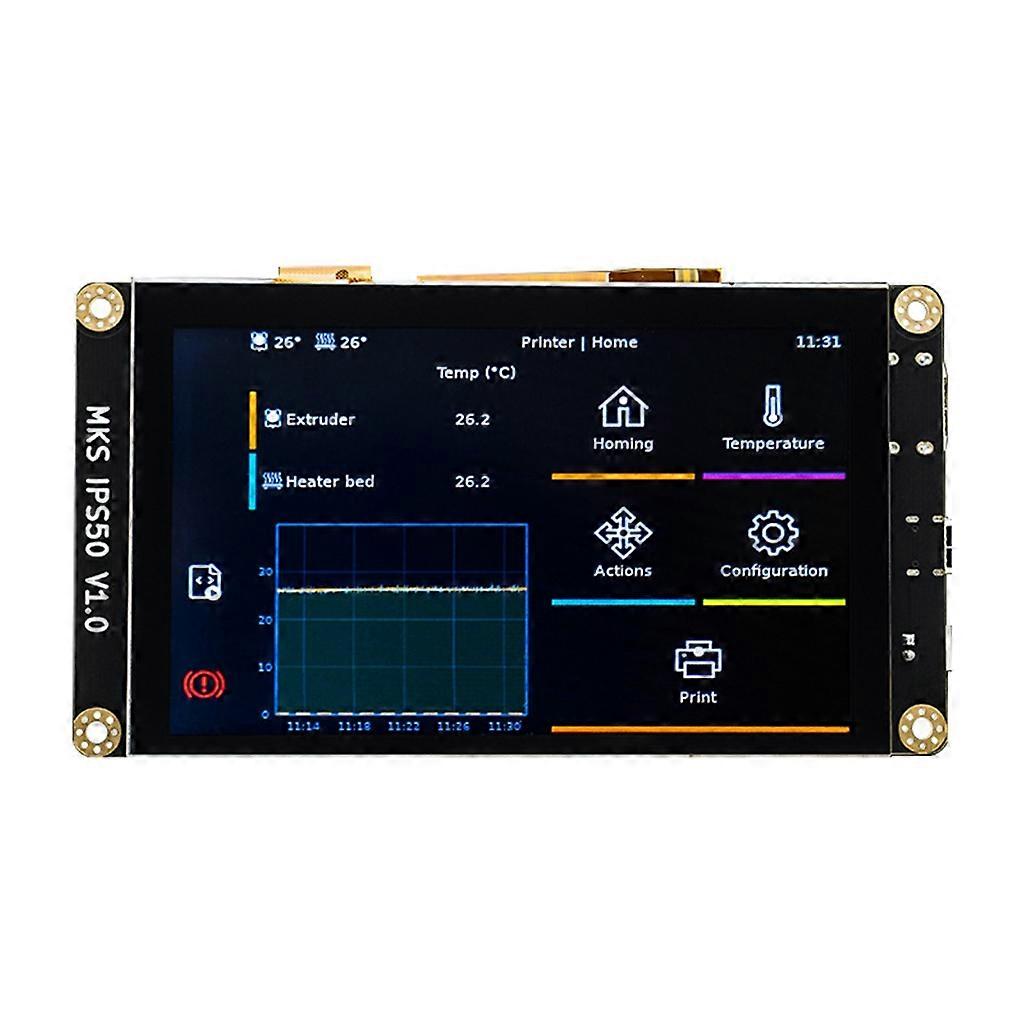 MKS IPS50 Pantalla TFT RGB de 5 pulgadas Pantalla LCD compatible con HDMI Tipo C para impresora 3D