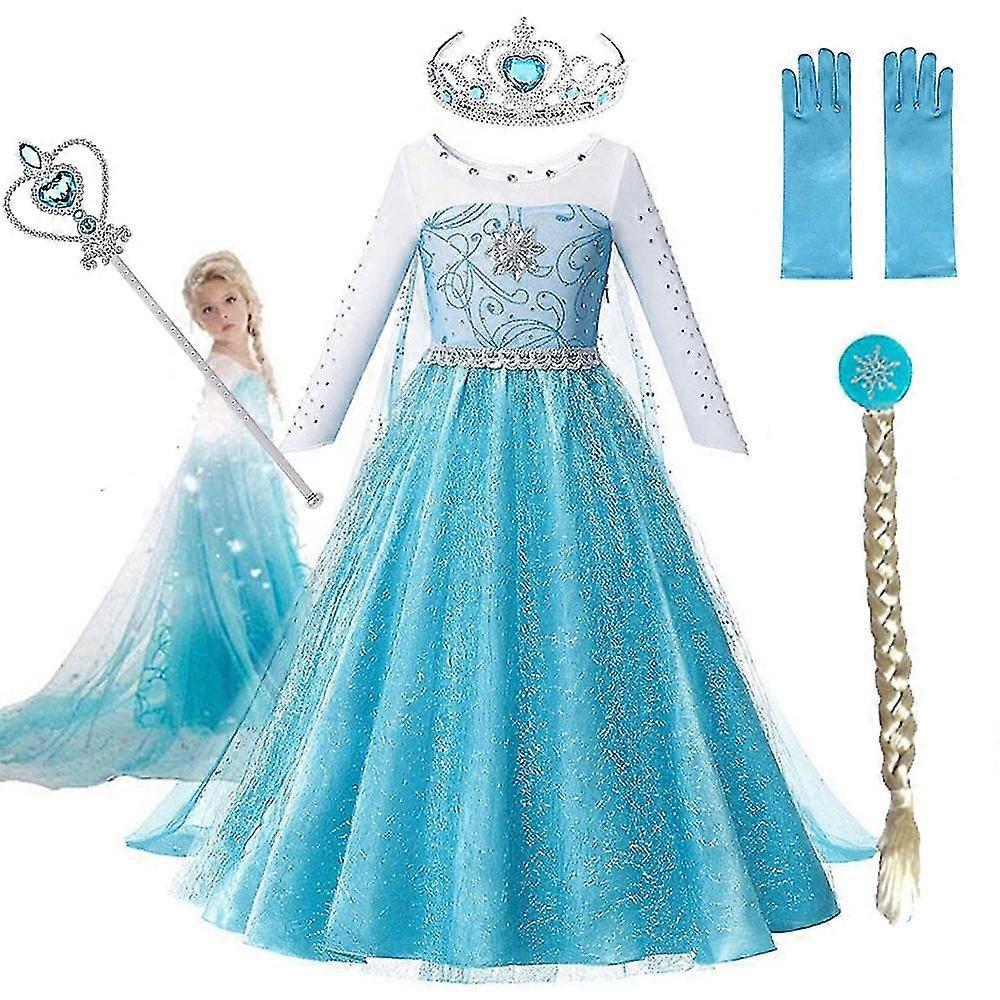 Elsa kjoler til piger Cosplay Kostumer