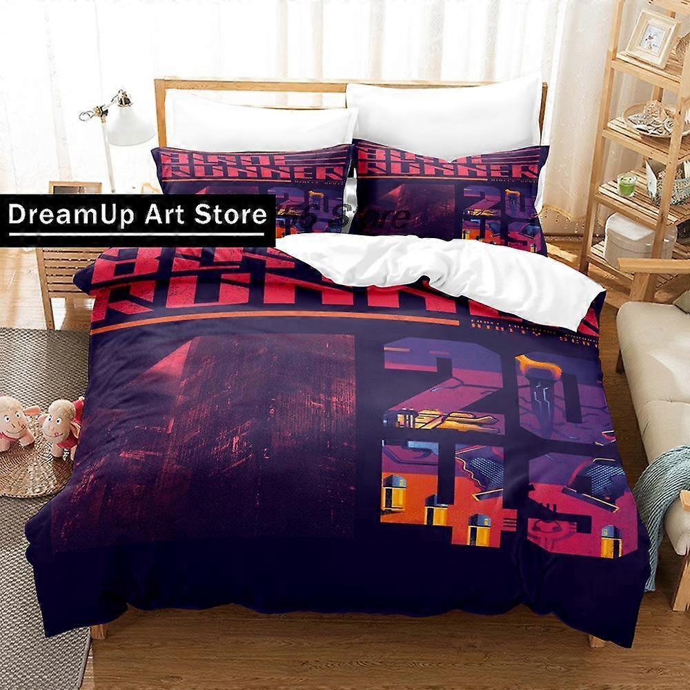 a3335 Lençóis Blade Runner Conjunto de Cama Capa de Colcha Capa de Cama com Fronha Meninos Adultos Têxteis para CasaConjunto de Cama de 3 Peças (1 Capa de Edredom + 2 Travesseiros