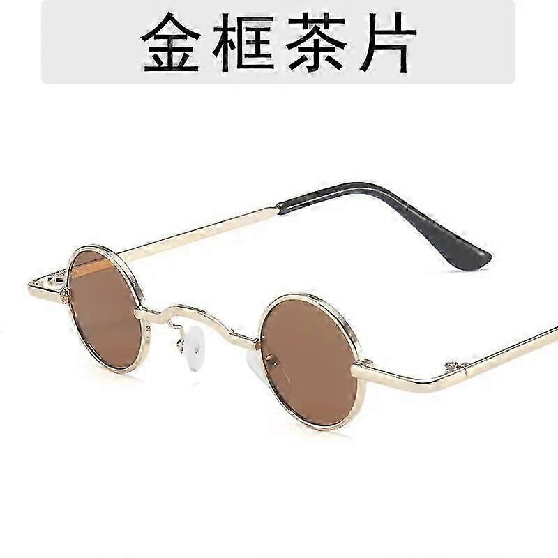 HARKO Kid משקפי שמש מצחיקים וינטאג 'קטן עגול ילדים משקפי שמש מסגרת מתכת ילדים משקפי שמש בנים בנות תינוקות UV400 משקפיים