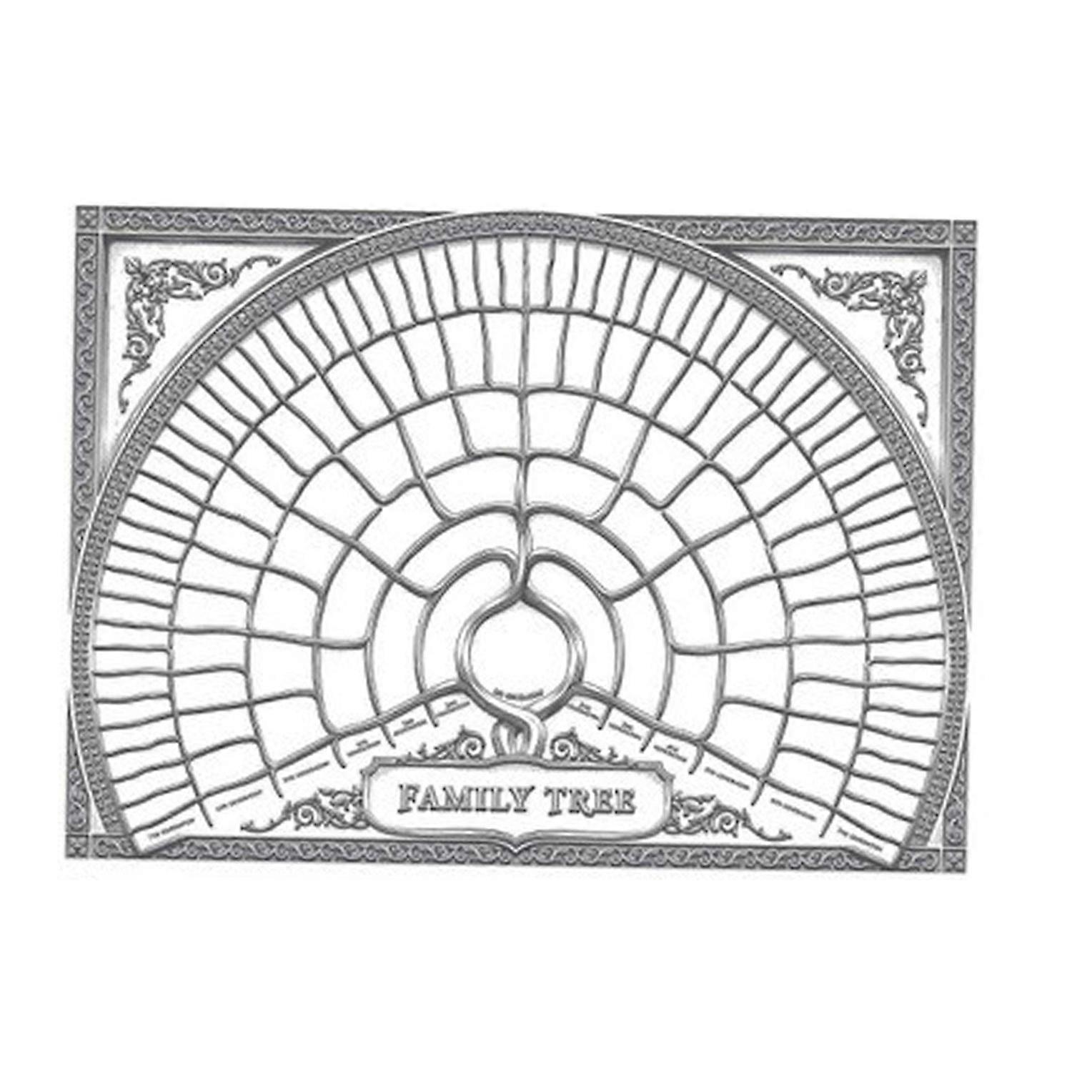 Family Tree Diagram Empty Poster Unique Gift for All Occasions Canvas Genealogy Poster Family Tree
