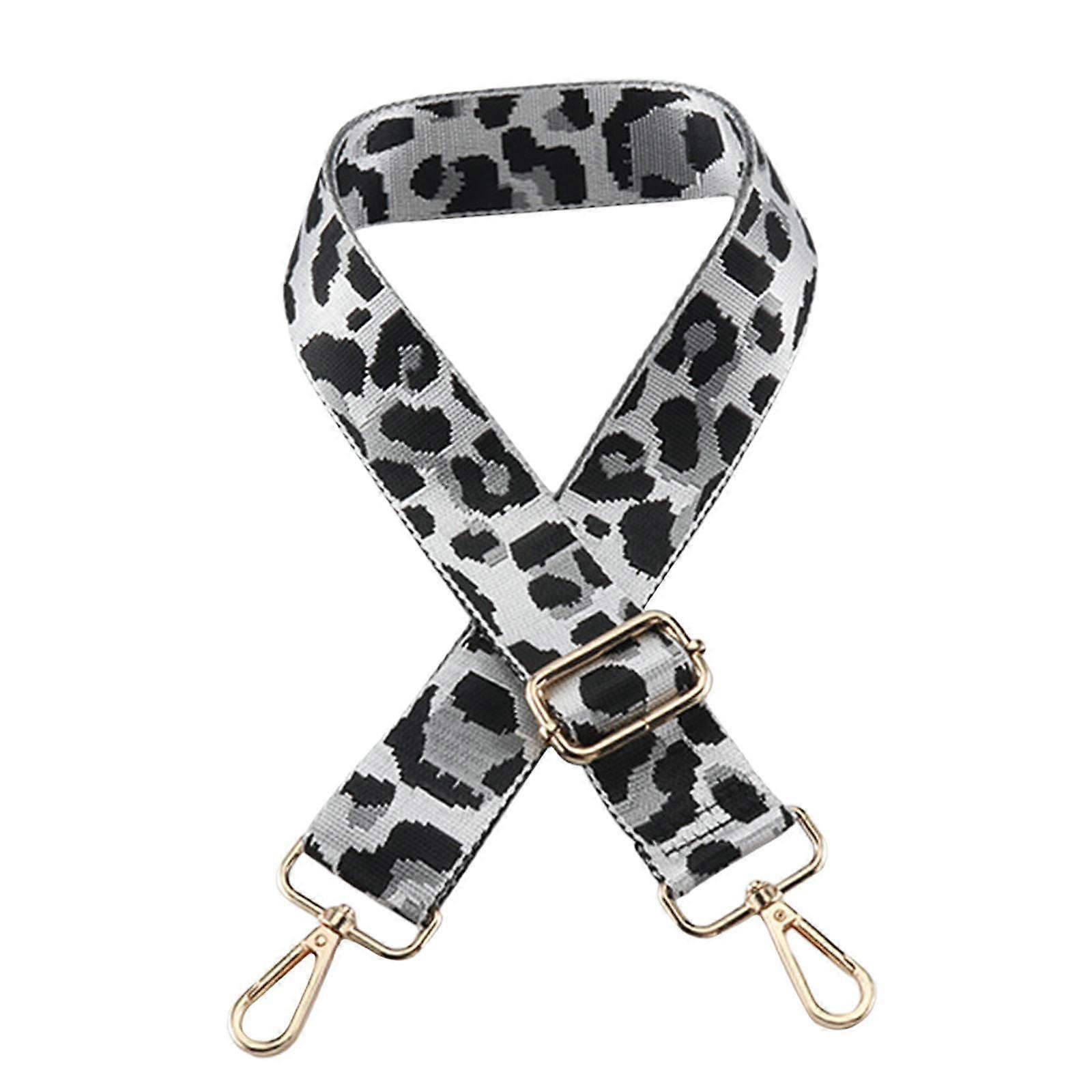 Purse Leopard Printed Strap Comfortable for Clutch Shoulder Bag Computer Bag
