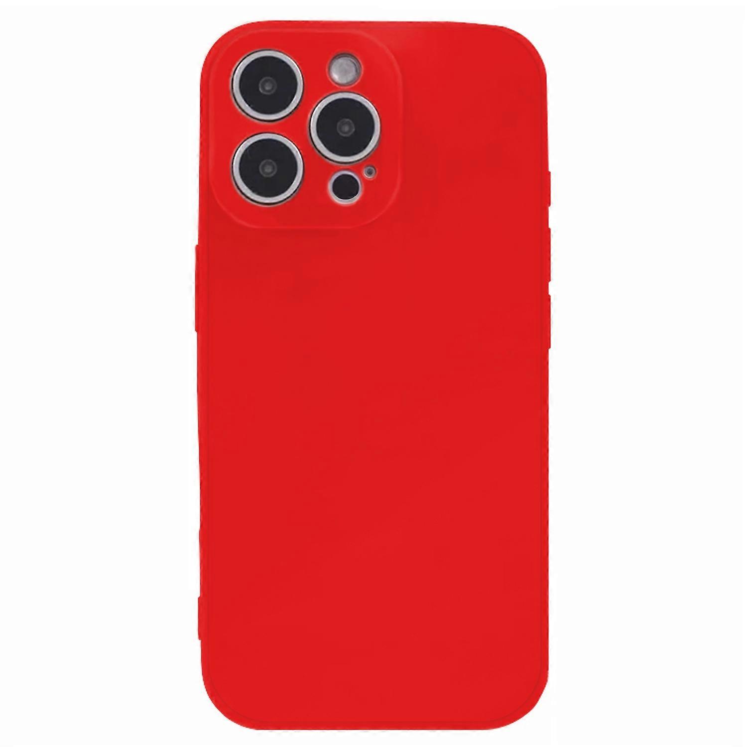 KALEBOL KLB-TPU003 For iPhone 12 Pro Case Anti-Scratch Solid Color TPU Phone Cover - Red