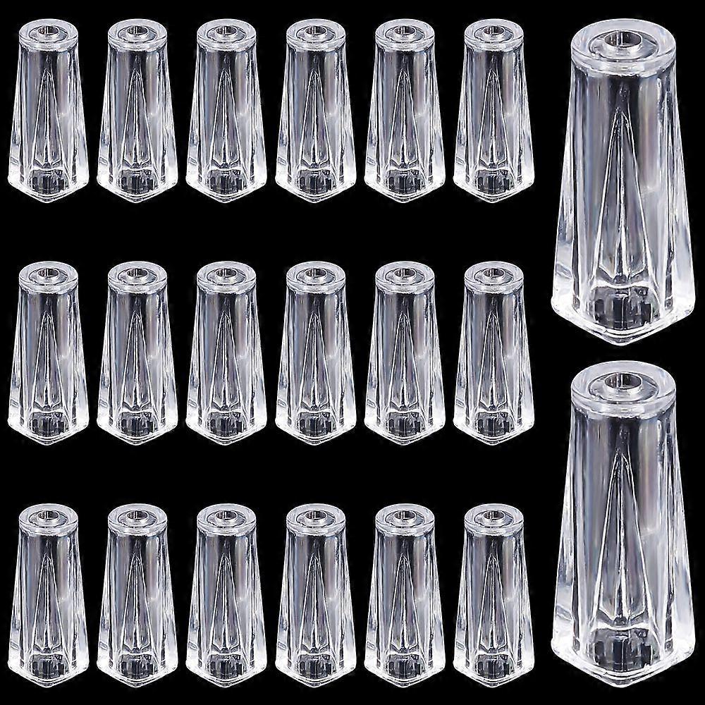 20pcs Pull Cord Tassel Clear Cord Knobs Drops Pull End Plastic Hanging Pulls Window Cord Tassels Blind String Holder for Blinds Pull Cords Roman Shade