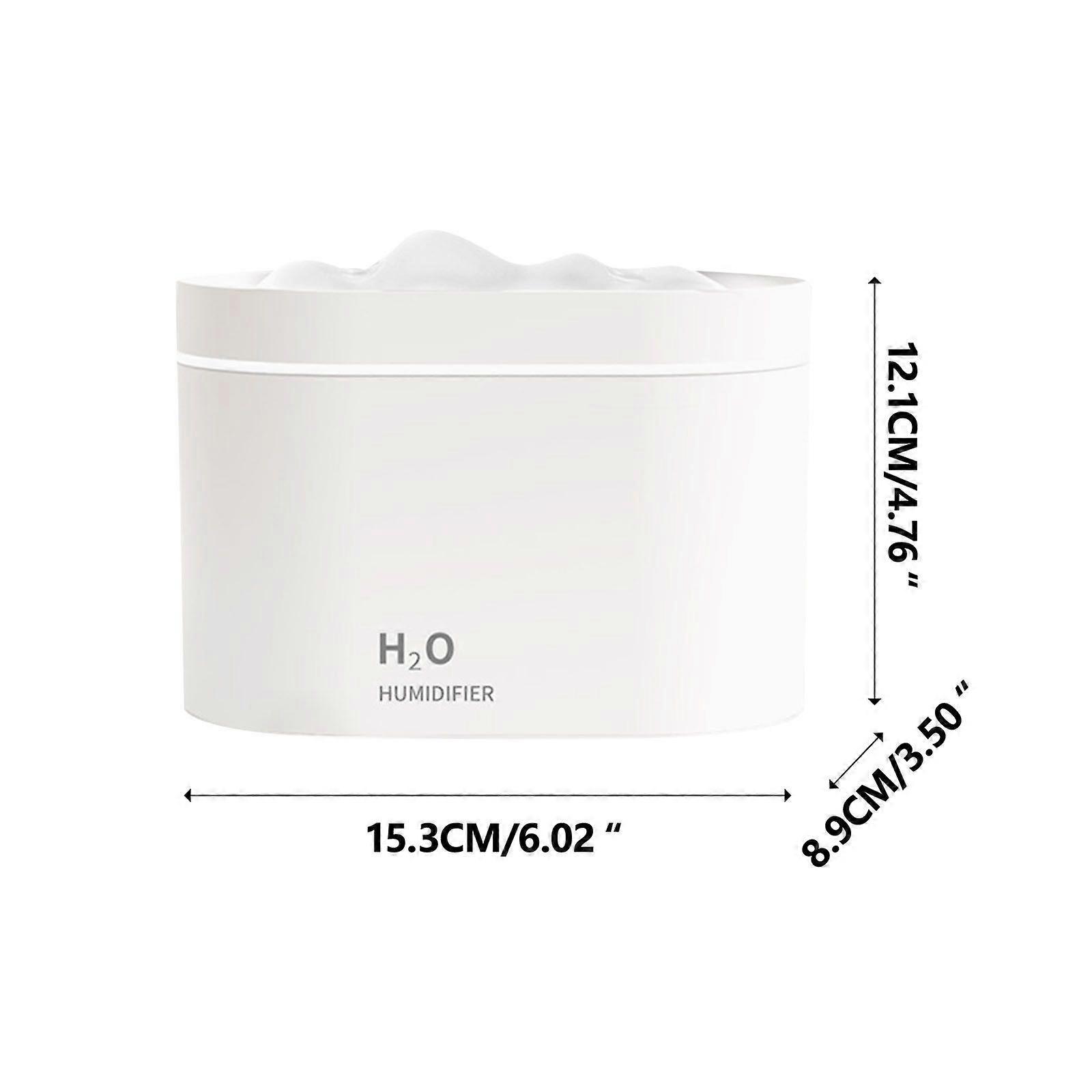 Desktop Humidifier 800ML Humidifier Double Nozzle Humidifiers Diffuser USB Aroma Diffuser With Coloful Light Desktop Humidifier
