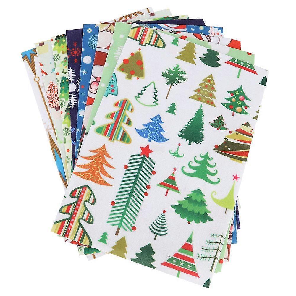 8Pcs Mixed Color Soft Non vevd Felt Fabric Sheets DIY sy dukke Craft Firkanter dekorasjon