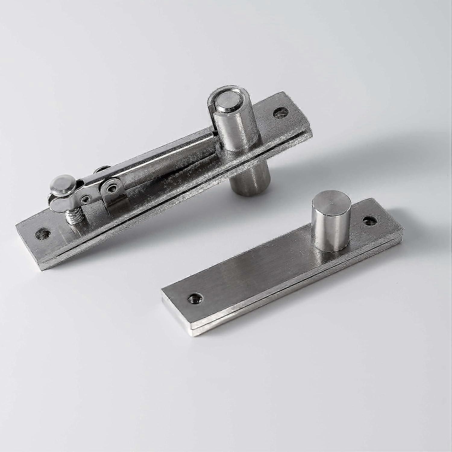 Heavy Duty Pivot Door Hinges - Hidden Door Pivot Hinge System For 360 Degree Rotation Door, Stainless Steel Up Down Shaft Hinges Set