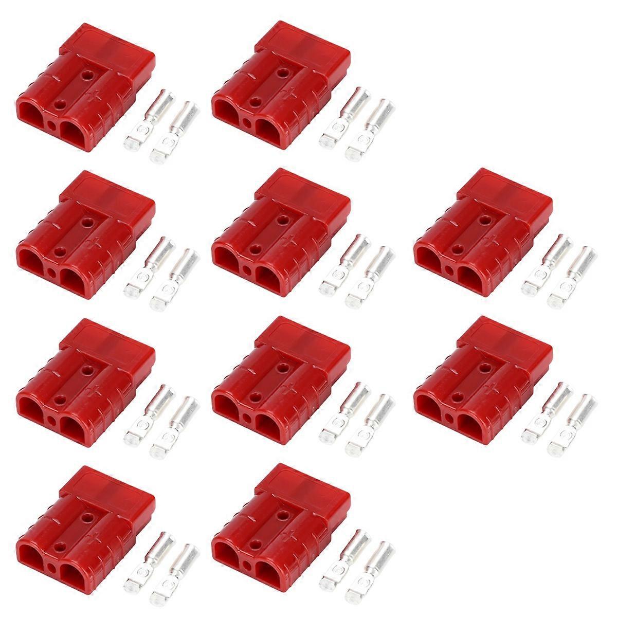 50A High Current Connector for Electric Vehicle Batteries, UPS, Solar Cables, New Energy Plugs Red