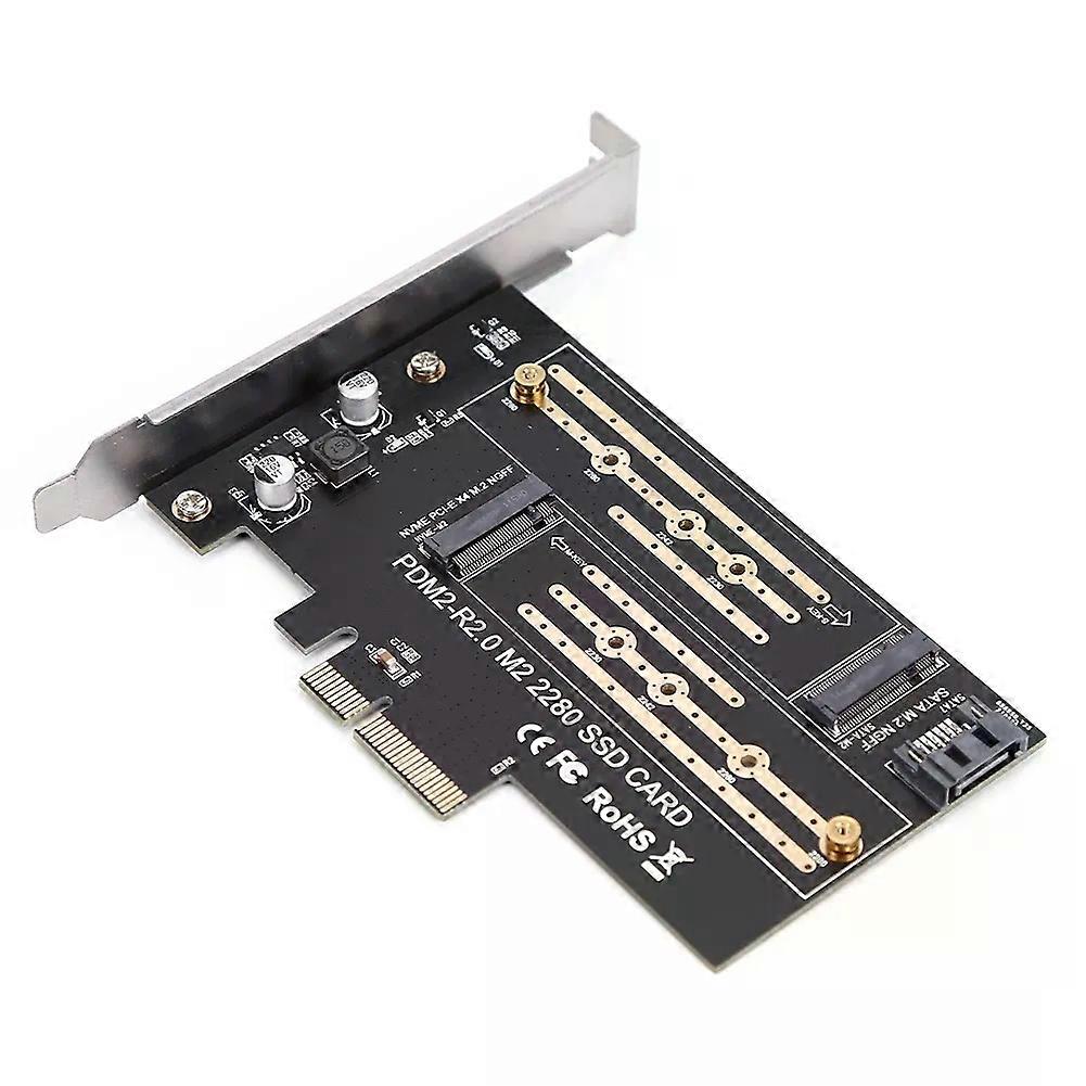 PCIE to M2/M2 Adapter Add On Card SATA M2 NVMe SSD NGFF to PCIE Adapter PCI Express 30 X4 M Key +B Key M2 to SATA PCI-E Card