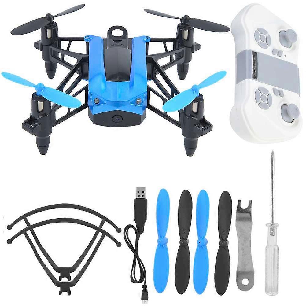 2.4GHz LED Remote Control Quadcopter Headless Mode RC Drone Toy (Blue 0.3MP)
