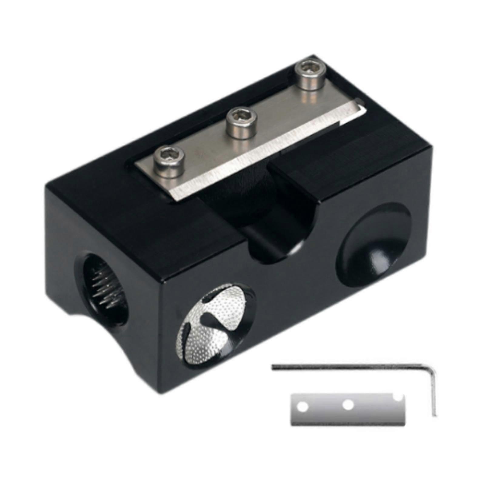 Pool Cue Tip Repair Tool Improve Cue Accuracy for Game Replacement Polishing Black
