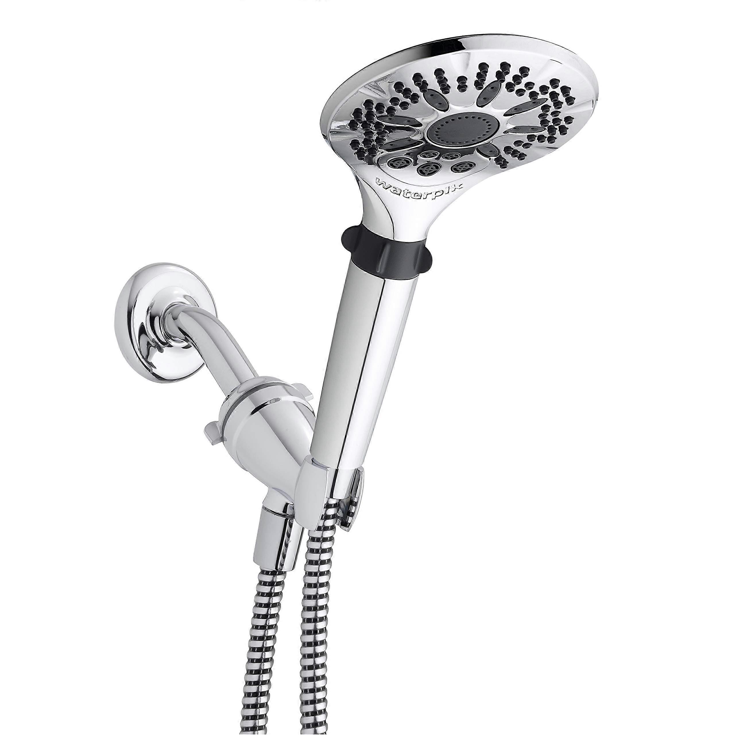 Hand Held Shower Head Chrome Finish with 5 Spray Modes and 5-Foot Flexible Hose for Bathroom Use