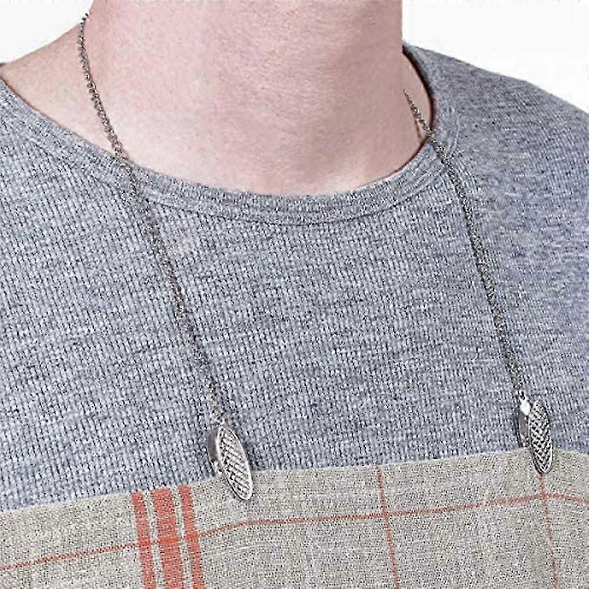 10 Pz Tovagliolo Catena Portatovaglioli Tovagliolo Clip Catena Cordino Flessibile Tracolla compatibile con gli Anziani