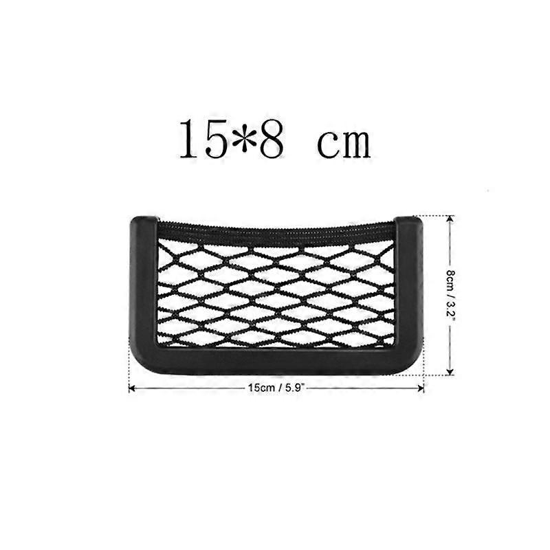 Universal Car Seat Side Back Storage Elastic Mesh Net Bag Phone Holder Pocket Organizer