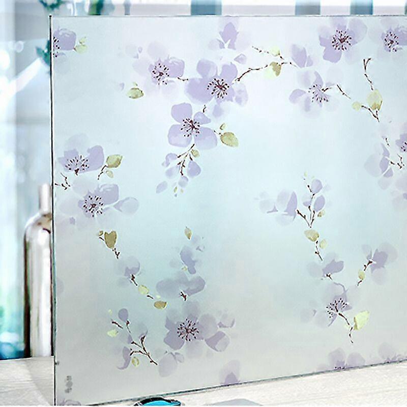 Decorative Window Film Privacy UV Blocking Self Adhesive Opaque Vinyl Heat Control for Glass Doors Home Decor