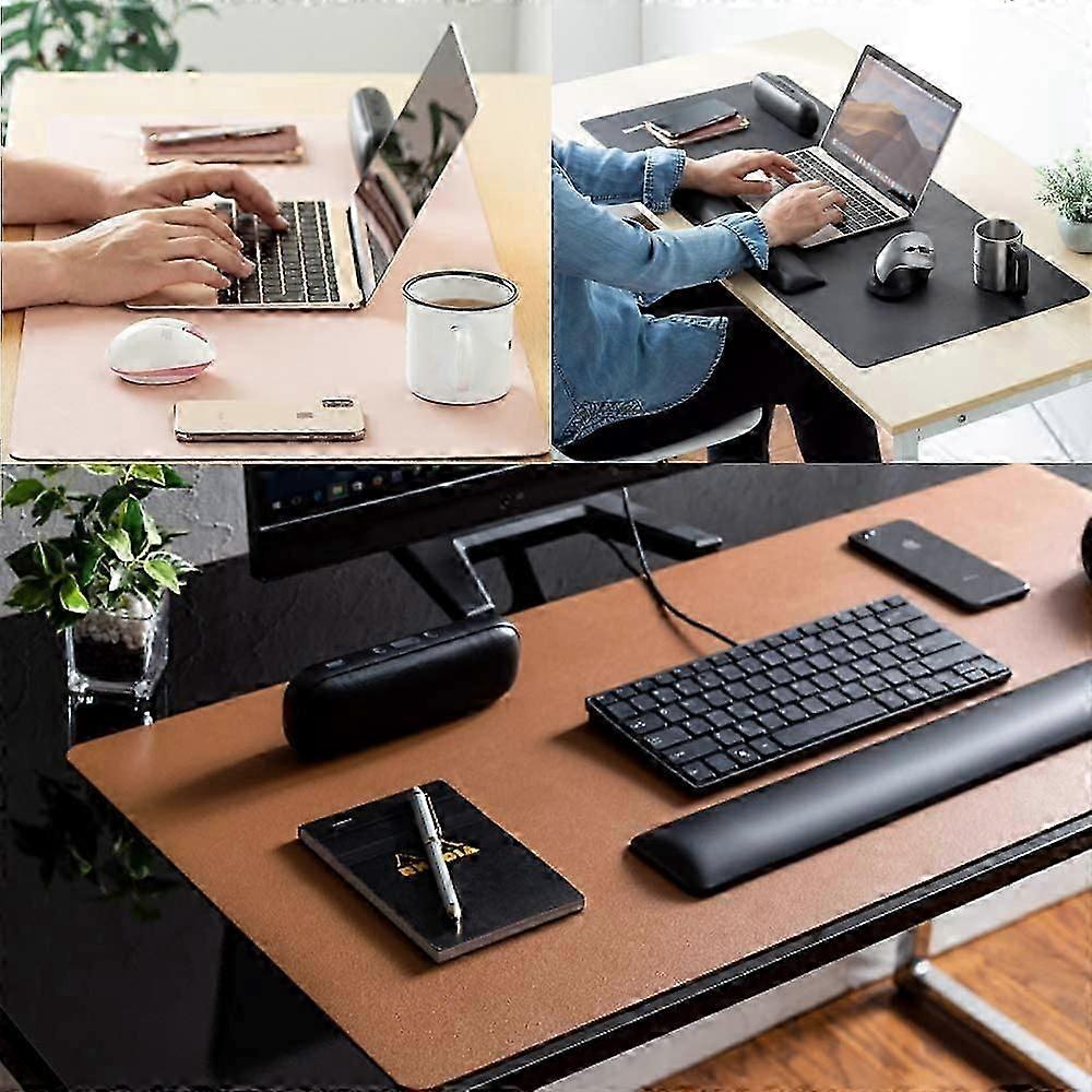 Leather Desk Pad Protector,Mouse Pad,Office Desk Mat,Non-Slip PU Leather Desk Blotter,Laptop Desk Pad,Waterproof Desk Writing Pad for Office and Home