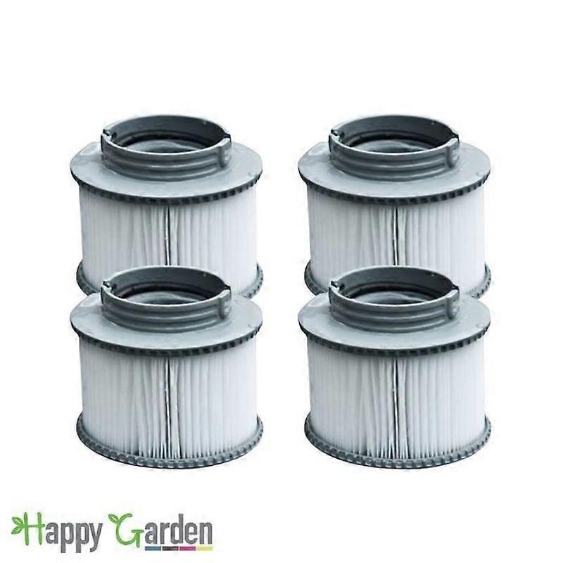 Set of 4 bayonet filter cartridges for MSPA inflatable spa White