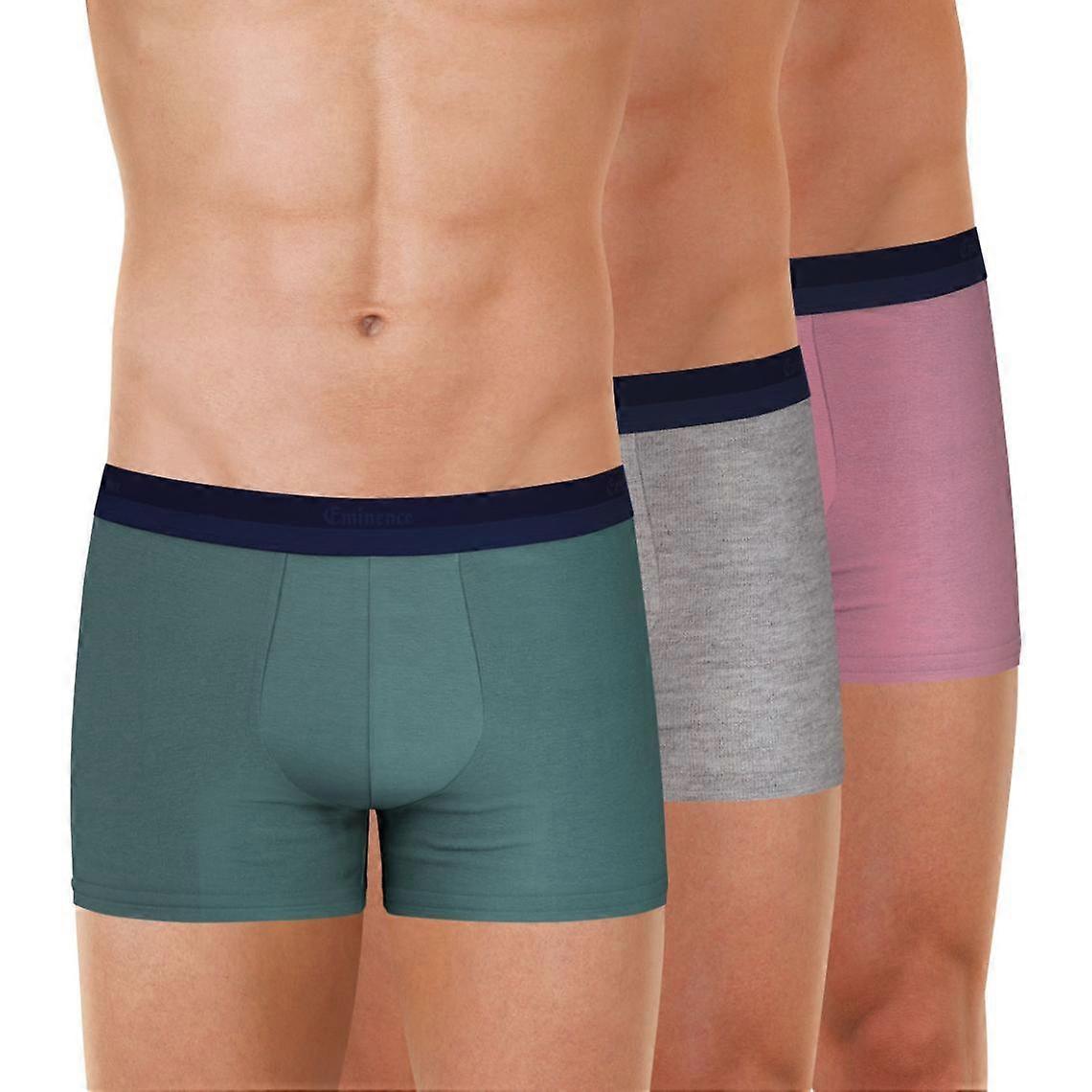 Lot De 3 Boxers Homme Studio Eminence Gris En Coton