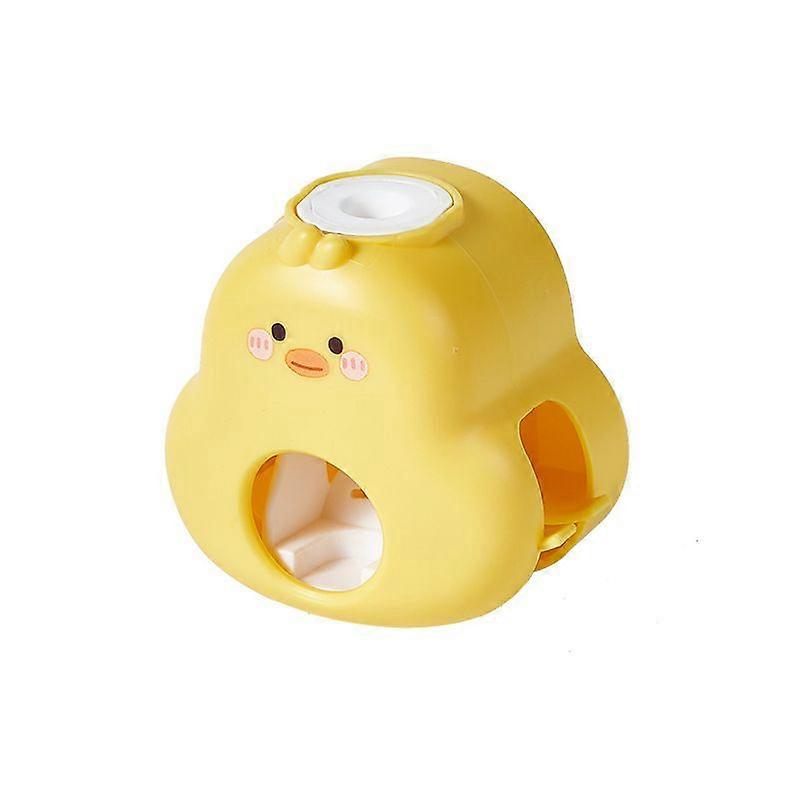 Children's Toothpaste Dispenser Automatic Toothpaste Dispenser, Toothpaste Dispenser and Wall-mounted Toothbrush Holder without Drilling