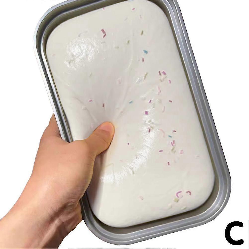 Slow rebound simulation toast box cake pinch fun Simulation Toast