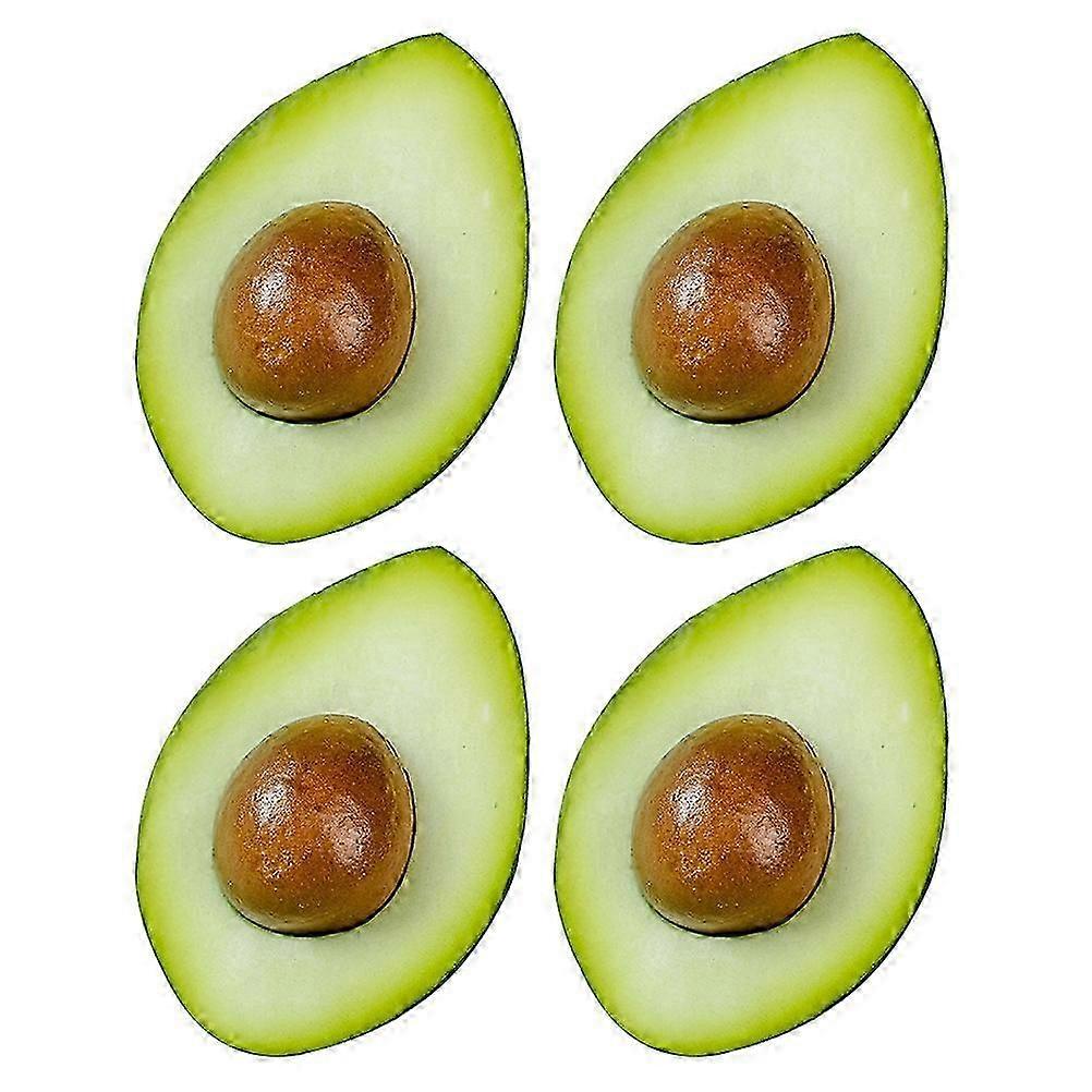 4pcs Artificial Fruit Half Avocado Photography Props Fruit Avocado Models