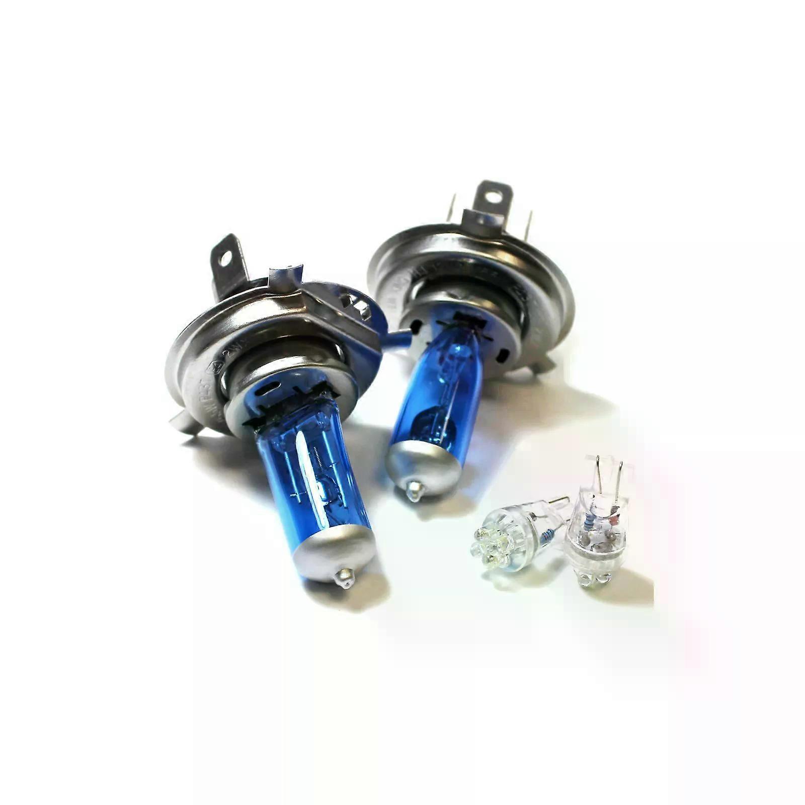 Mazda MPV MK1 100w Super White Xenon HID High/Low/LED Side Light Headlight Bulbs