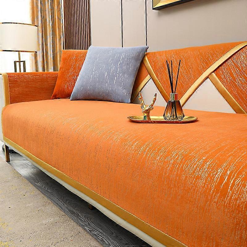 New Light Luxury Chenille Sofa Cover for Living Room All Inclusive Sofa Cushion Mat Couch Towel Non-Slip L Shape Sofa Towel Home