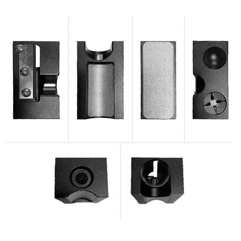 8 In 1 Aluminum Pool Cue Tip Repair Tool Billiard Cue Stick Tip Tool for Shaping Cue Tips