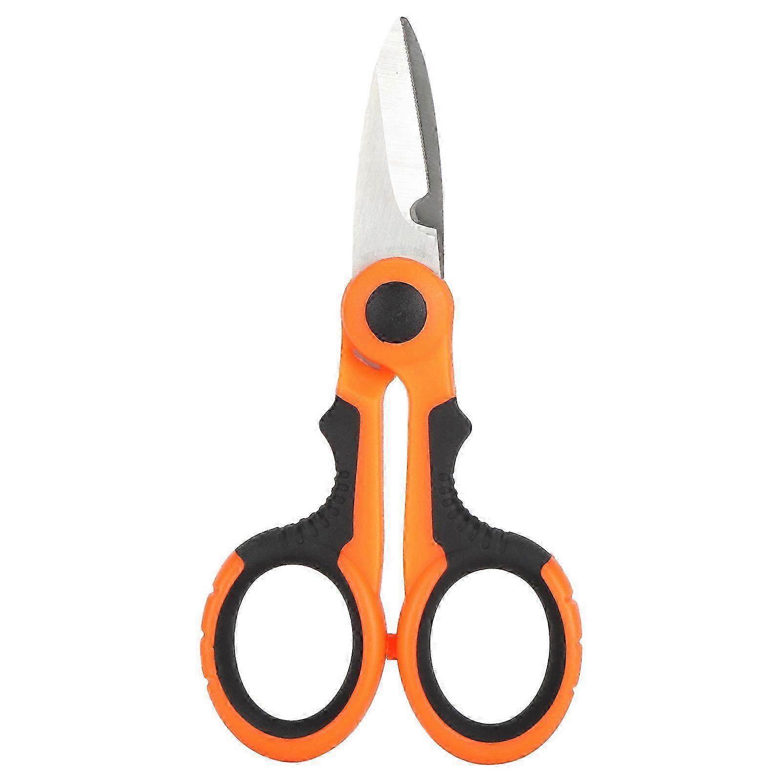 MultiFunctional Household Scissors Insulated Wire Duct Cable Cutter Electricians Scissors