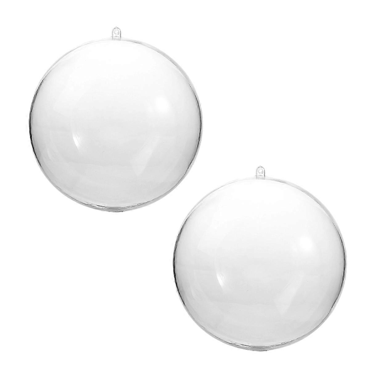 Customizable Clear Plastic Ornaments For Diy Projects, Featuring A Convenient Snap-open Design And Heavy Gauge Plastic Construction