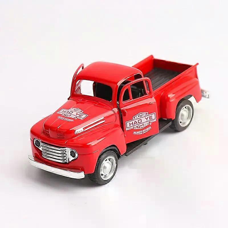 1:32 Alloy Car Model Simulation Car Cartoon Cute Children's Car Bus Pull Back Toy Car Tabletop Small Decoration Toy