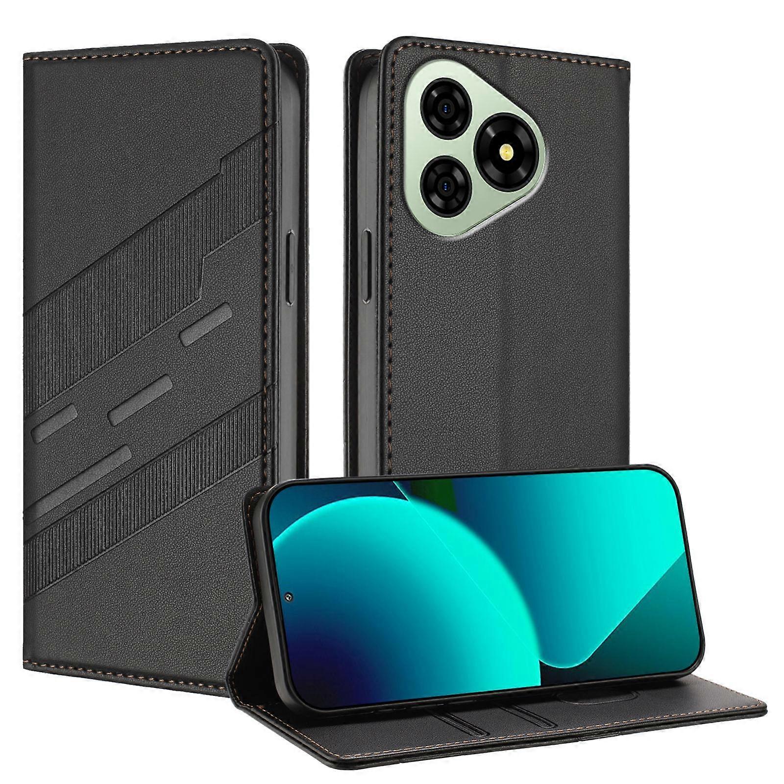 Embossed Multi-functional Wallet Retro Leather Phone Case