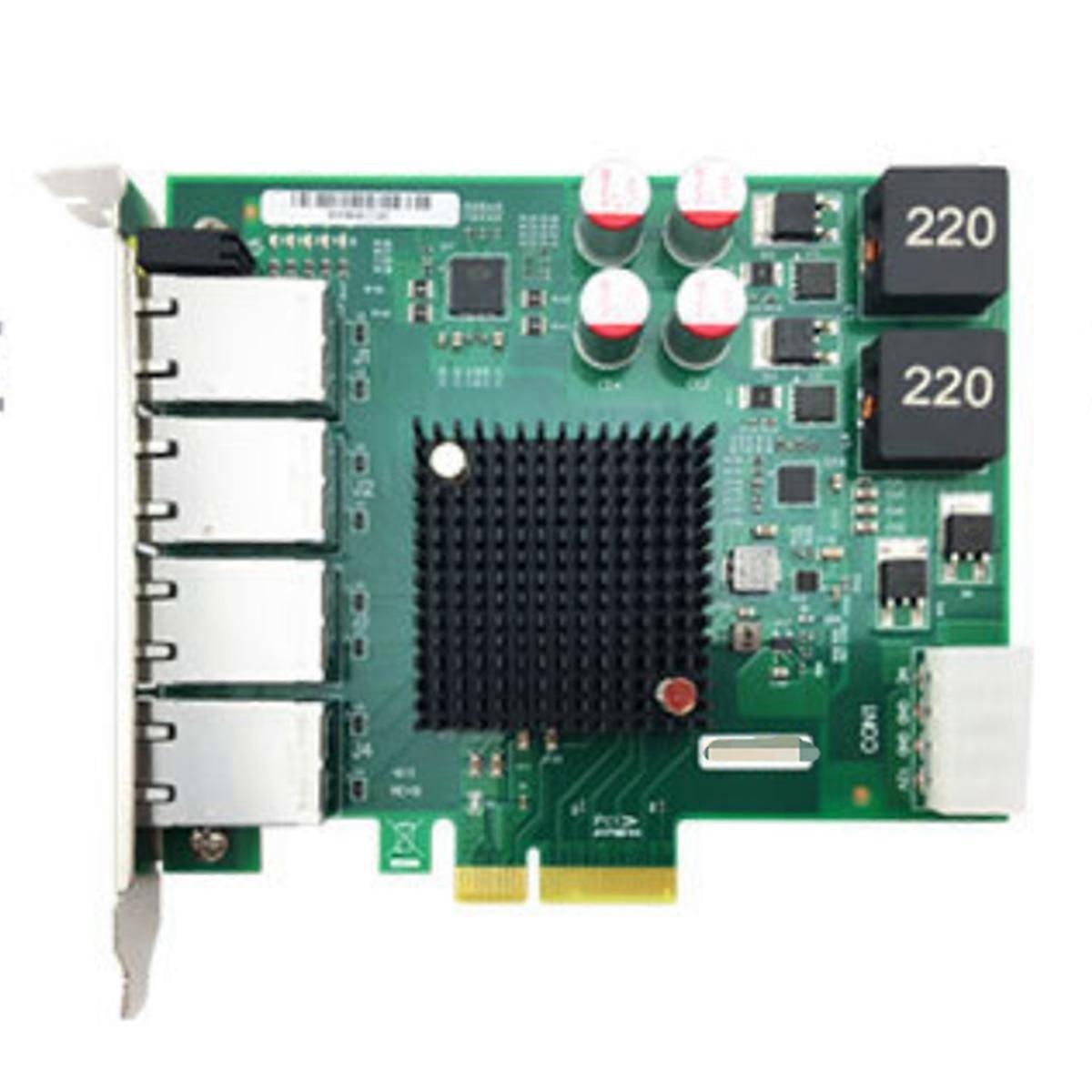 Vision Frame Grabber I350T4POE I350AM4 Chip, Quad Port RJ-45x4, PCIe2.0 X8 POE Network Card
