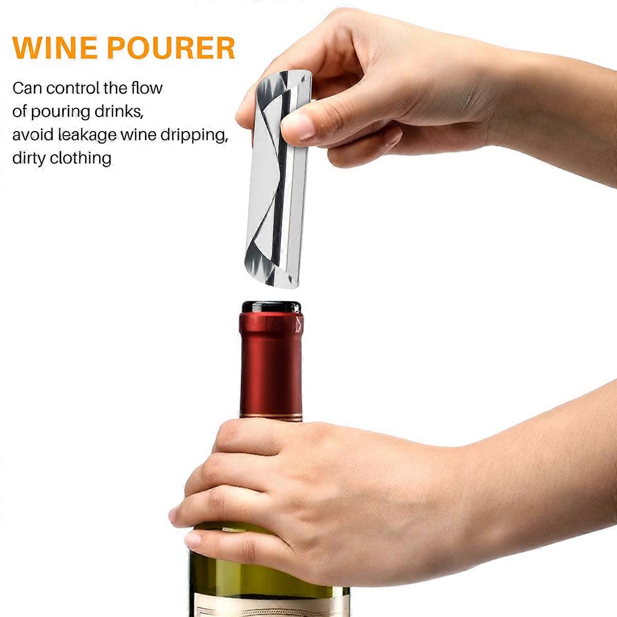 150 Pcs 3 Inch Silver Wine Pourer Discs Drip-Proof Drip