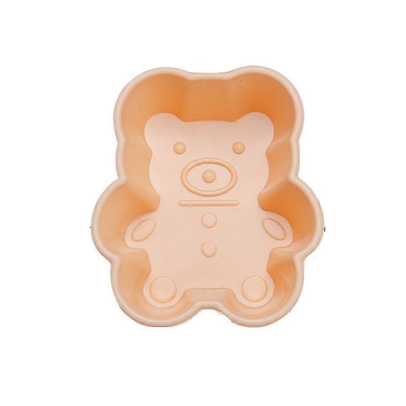 Creative DIY Silicone Cake Cup Muffin Cup Baking Mold,Style: Bear (Macron Pink) Bear  (Macron Pink)