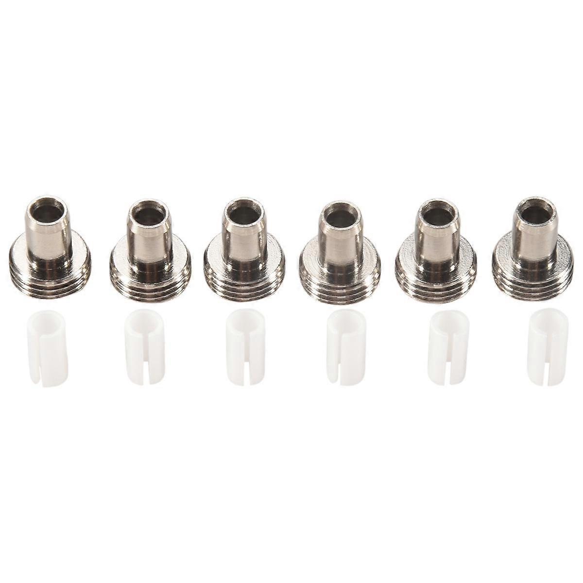 6Pcs Ceramic Tube and 6Pcs Metal Head for Visual Fault Locator