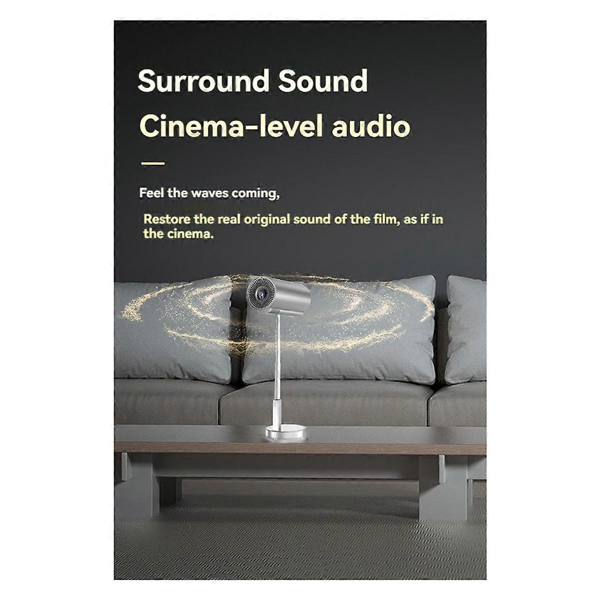 720ppVideooProjectorrWiFiiBluetoothhSupportss4K 3DDSurrounddEUUPLUG