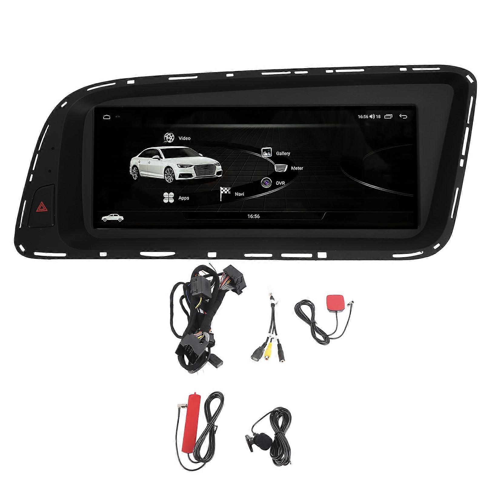Car Stereo for Android 12 8.8in Touchscreen 4G SIM GPS Navigation Built in Carplay for Q5 8R Standard 2009 to 2017 RHD