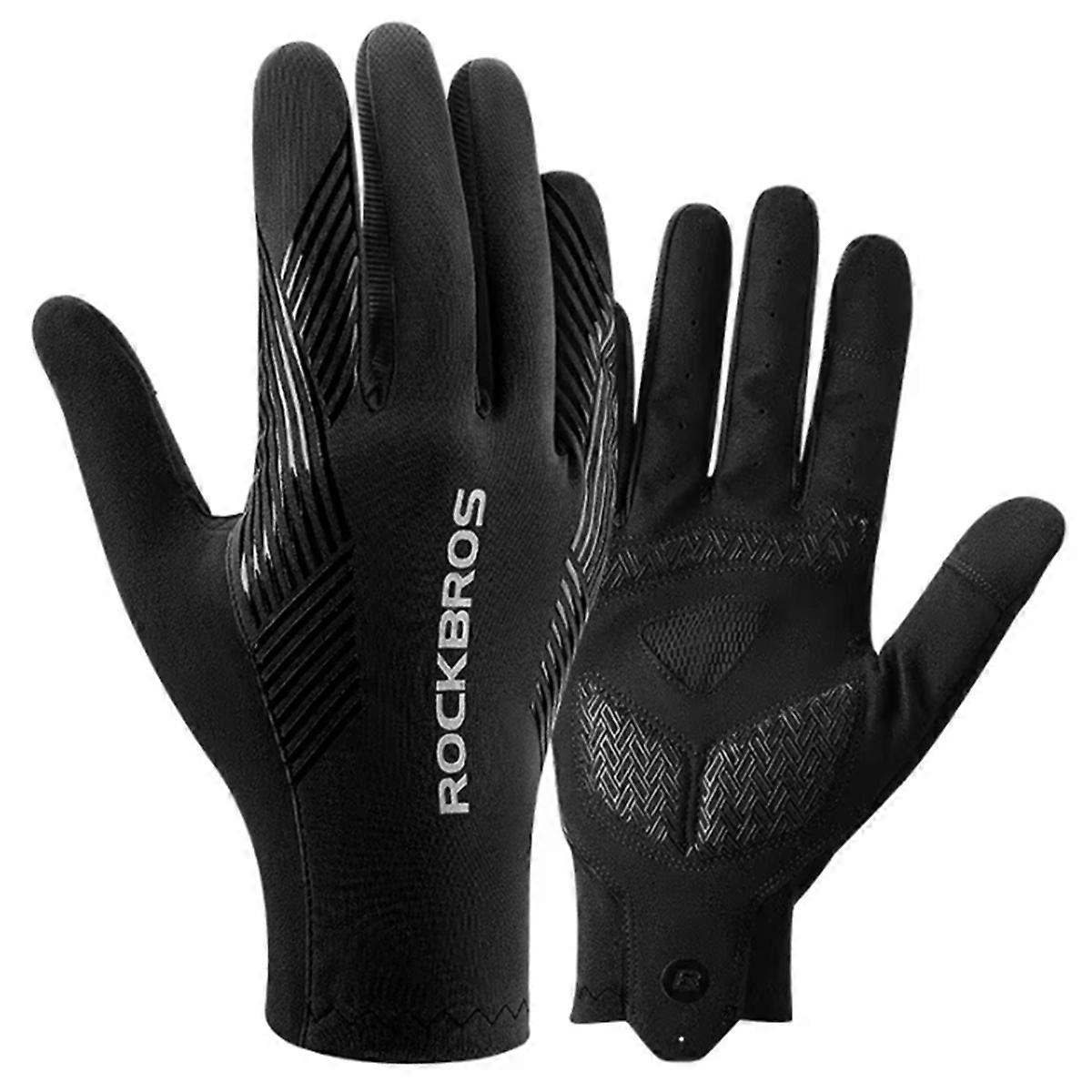 Cycling Gloves Breathable Gym Motor Gloves Black XXL