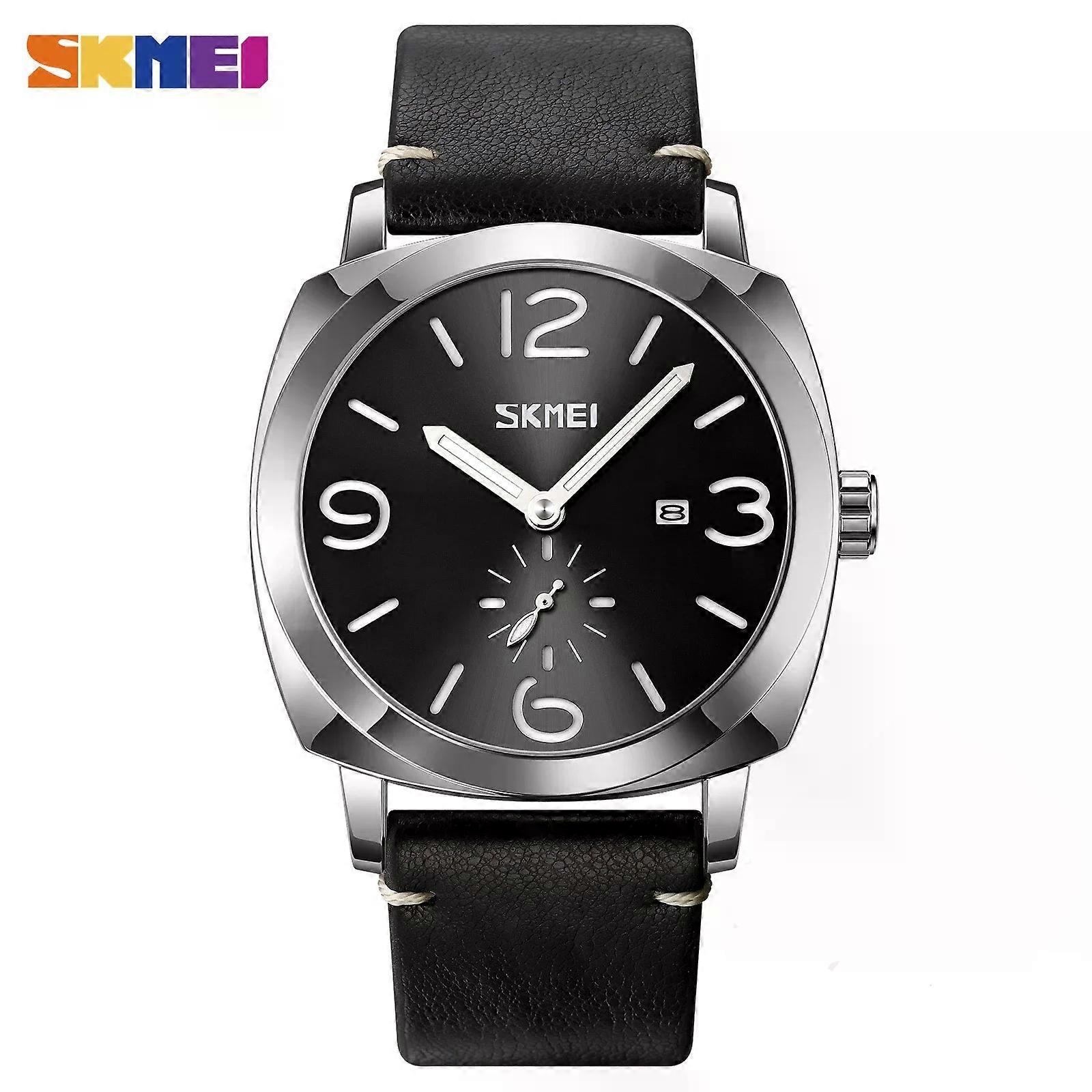 SKMEI 9305 Luxury Quartz Mens Wristwatch Waterproof Simple Genuine Date Time Sport Watch for Men Clock Shockproof Reloj Hombre