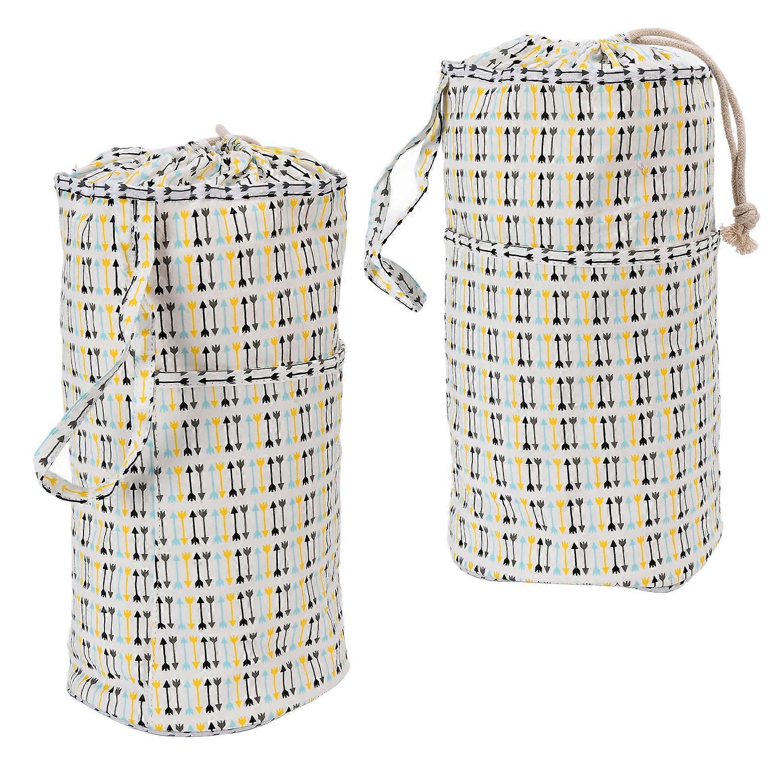 Large Drawstring Yarn Bag Polyester Storage Organizer for Knitting