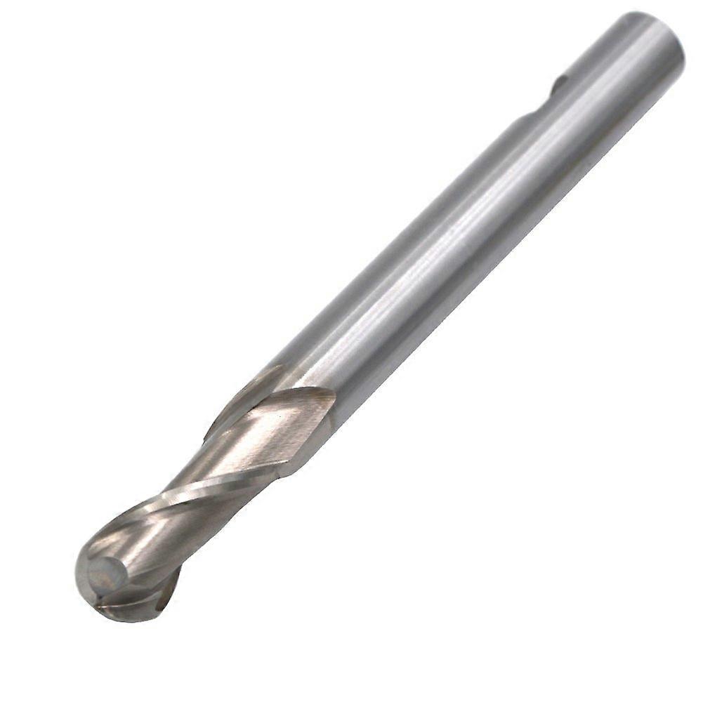 Wokesi 10mm Radius Ball Nose End Mill, 20mm Shank, 150mm OAL, 2 Flutes, High Speed Steel CNC Router Bit