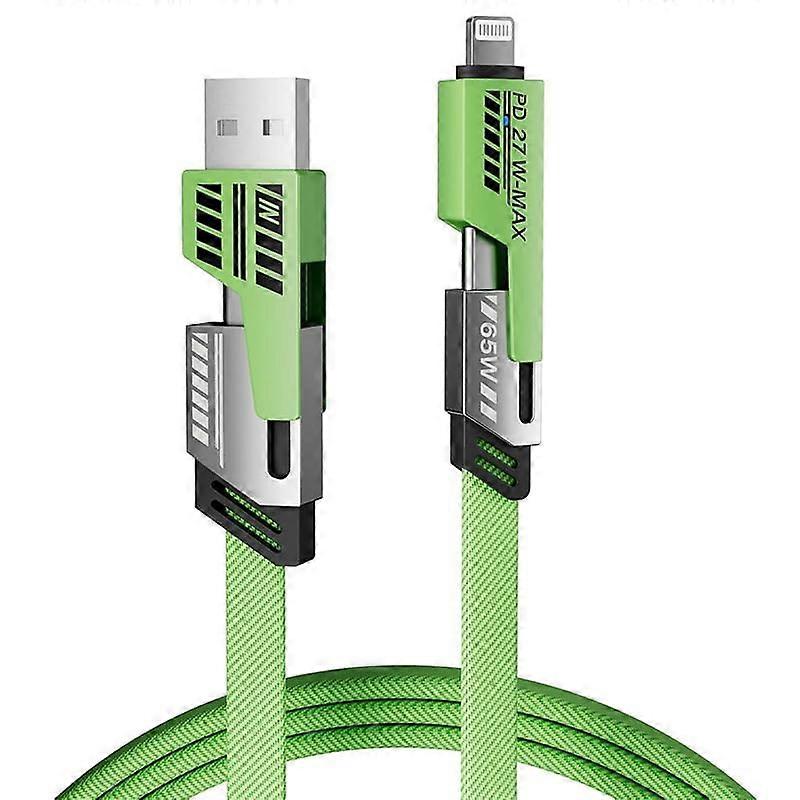 Long Multi USB Cable 6.6ft,4 in 1 Multi Charging Cable,USB to iPhone Line for iPhone 16 Pro Max