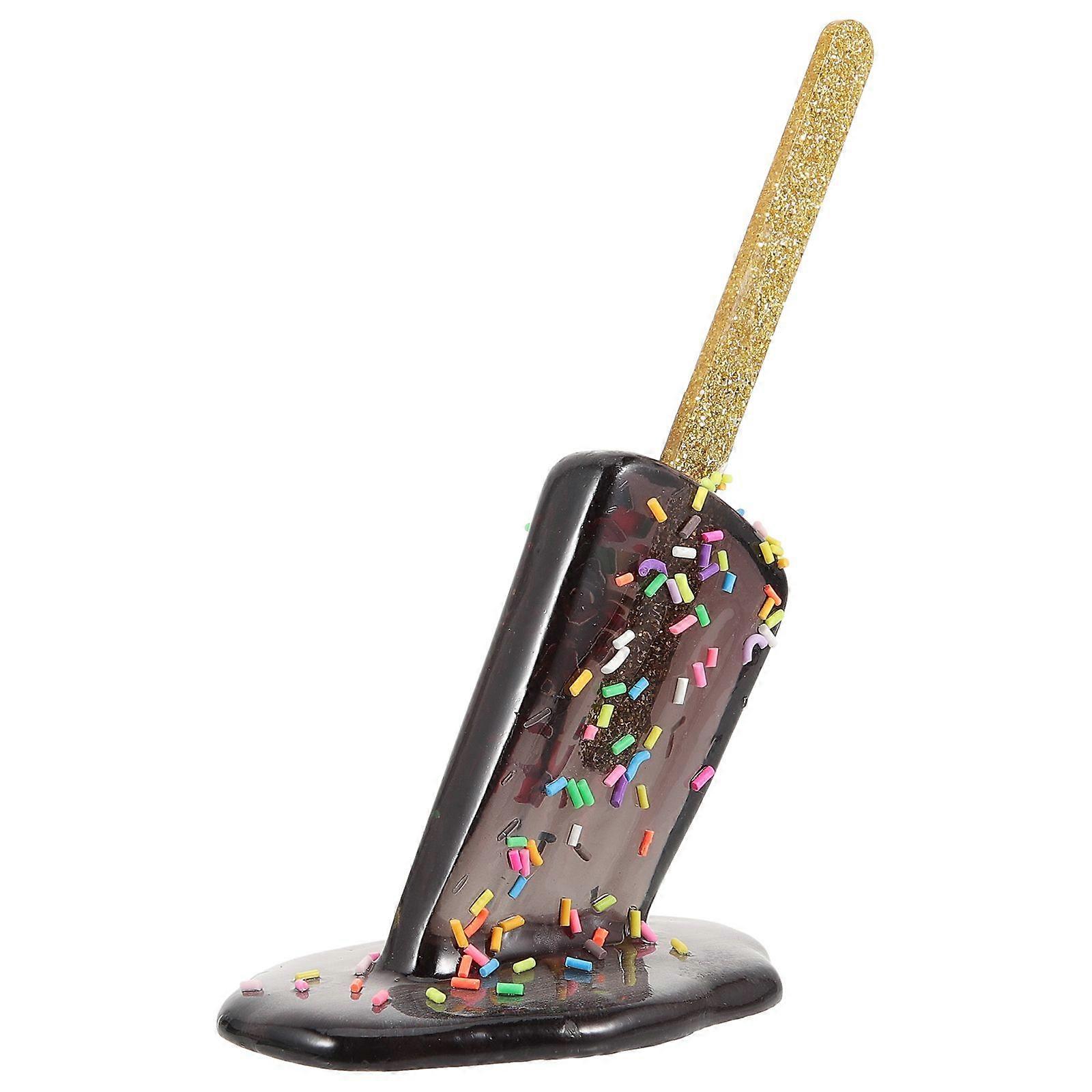 Fake Ice Cream Creative Melted Ice Cream Adornment Resin Desktop Adornment Home Party Prop