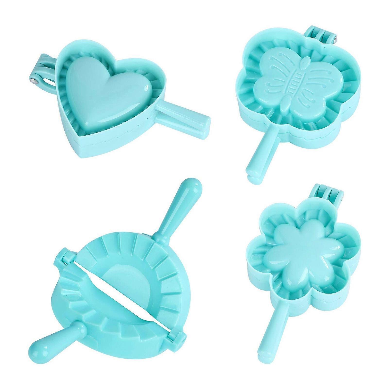 4PCS Kitchen Wrapping Dumplings Mould Foldable Kitchen Good Helper Stencil