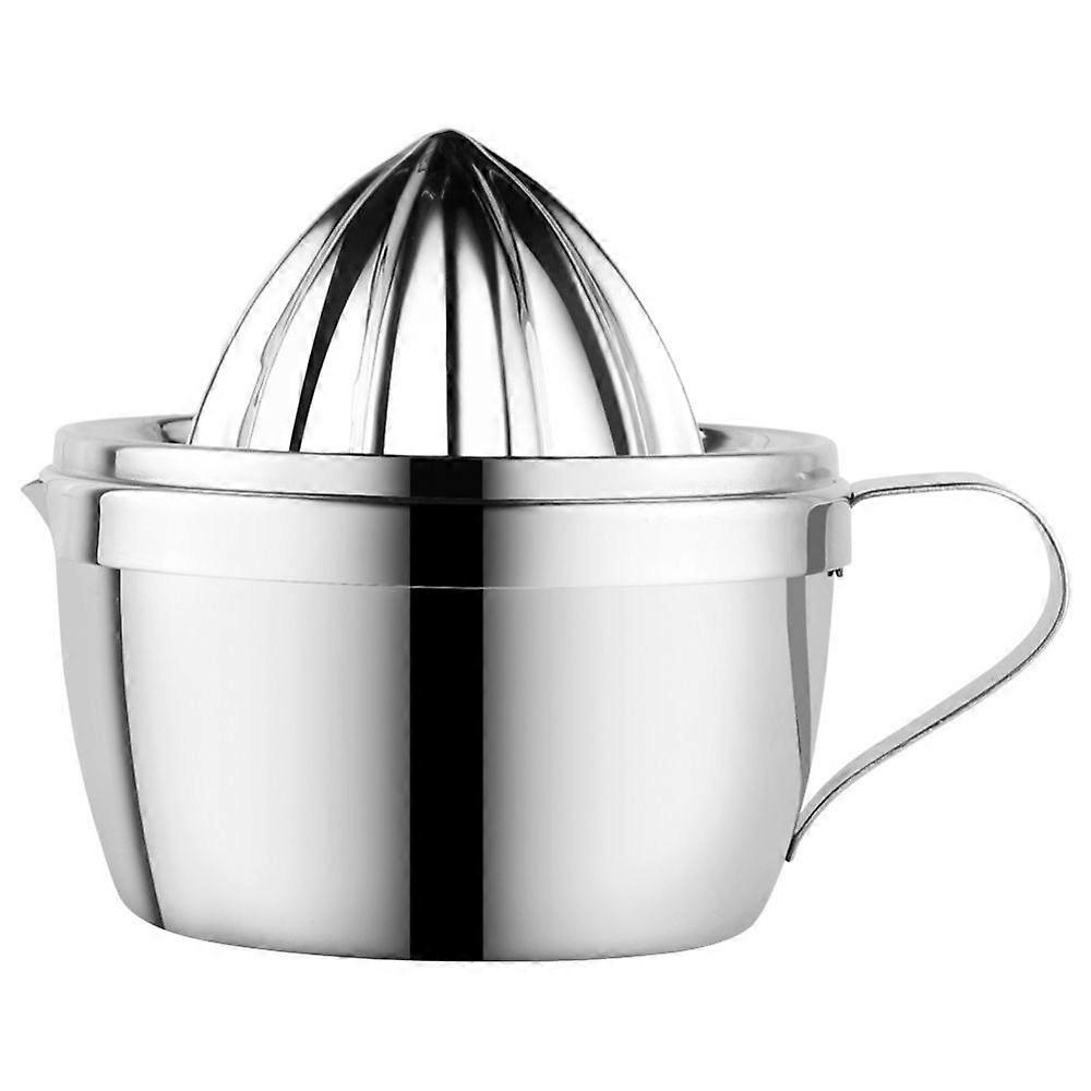 Manual citrus juicer, stainless steel citrus juicer for lemons, oranges and grapefruits, dishwasher safe
